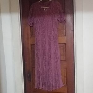 Vintage Full Length Crinkle Dress